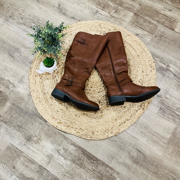 Lower East Side Brown Tall Boots - Picture 4 of 14